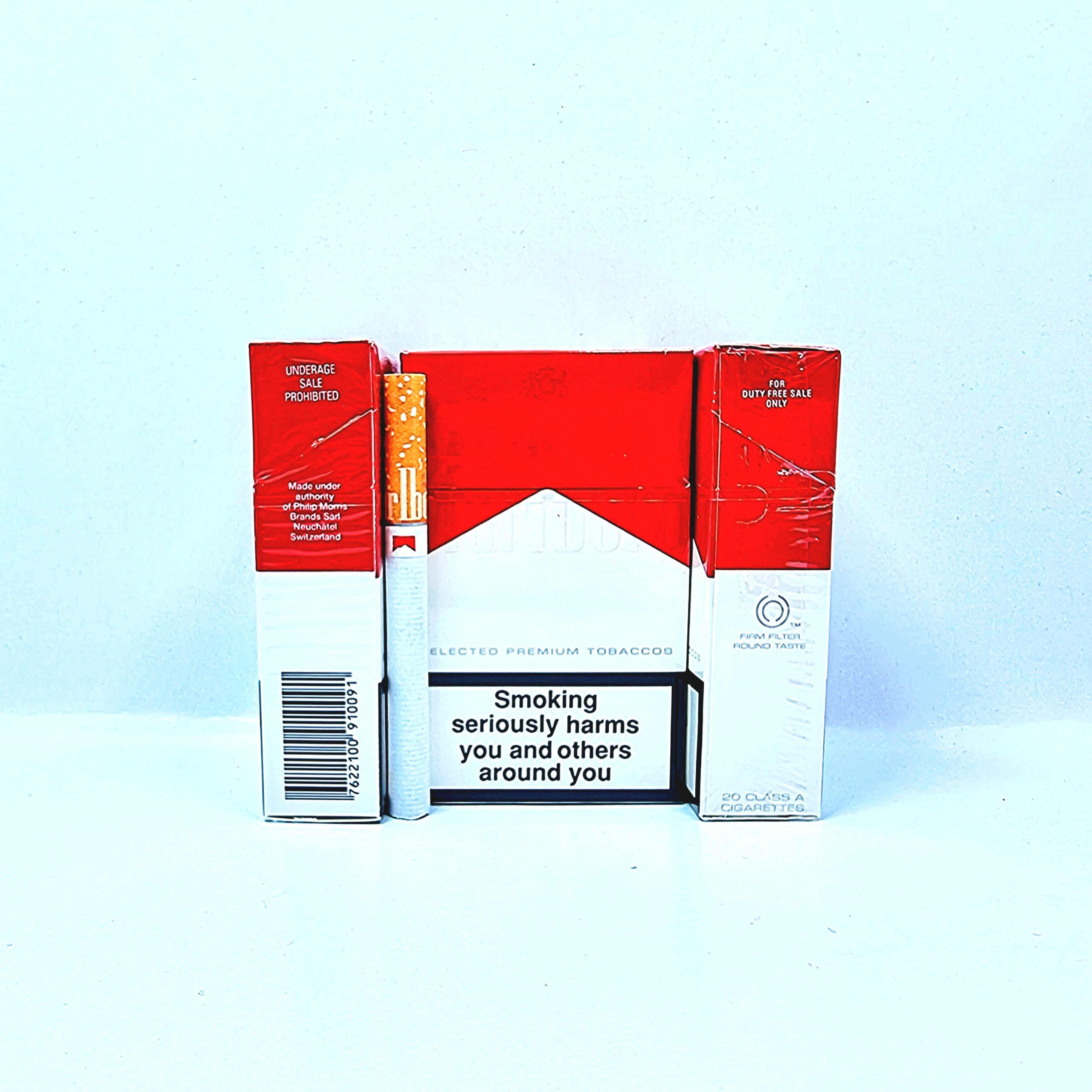 مارلبرو قرمز کوتاه مقوا