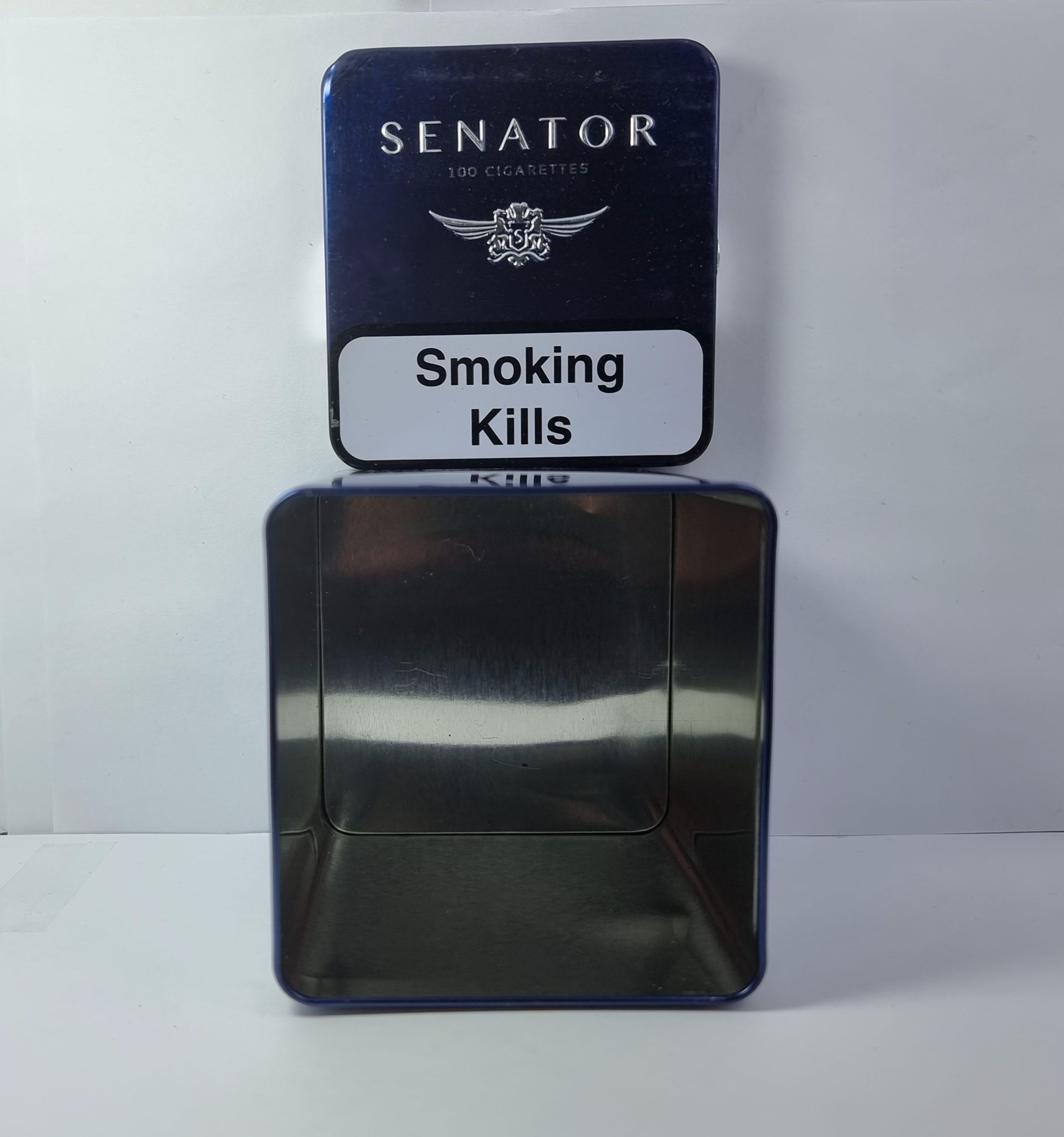 قوطی خالی سناتور فلزی شرابی (سرمه ای)