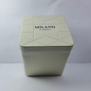 قوطی خالی میلانو فلزی سفید